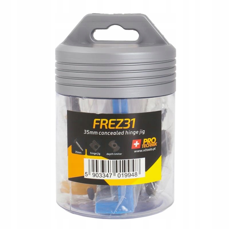 FREZ 35MM DO DREWNA WIDIA ZAWIAS PUSZKA PROWADNICA Waga produktu z opakowaniem jednostkowym 0.17 kg