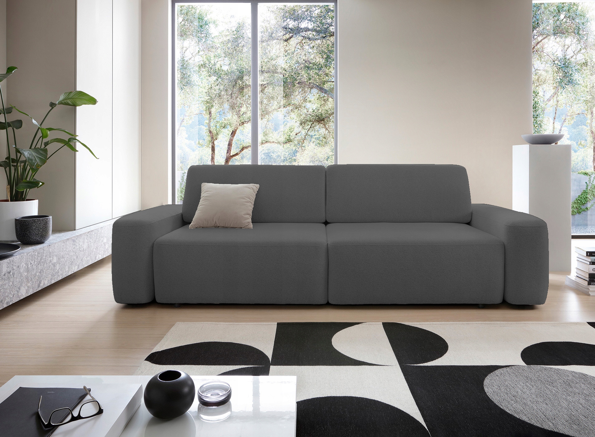 Moderní stylová pohovka Bouli s funkcí spaní