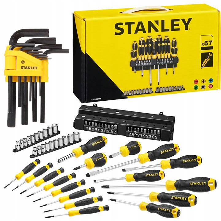 Sada šroubováků 57 šroubováků 10 šestihranných klíčů Stanley
