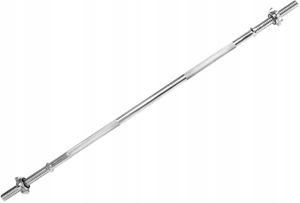 Chromovaná činka se závitovými svorkami – 120 cm 30 mm