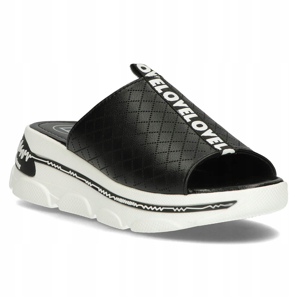 

Skórzane klapki Filippo DK3679/22 Bk czarne r.39