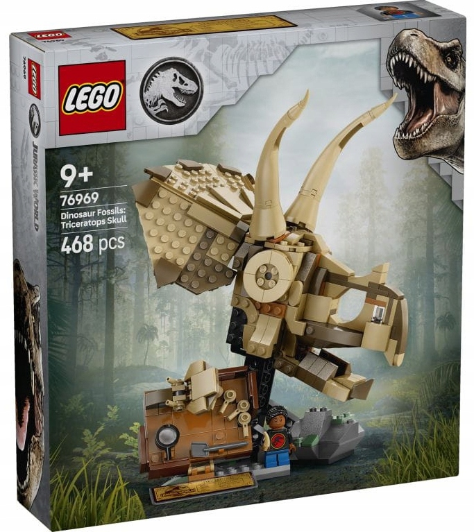 Lego Jurský Svět Kostry Dinosaurů: Lebka Triceratopsa 76969