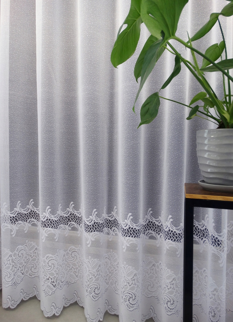 Mg Záclona 638/67 Bílá 260x200 cm hotová s páskou K