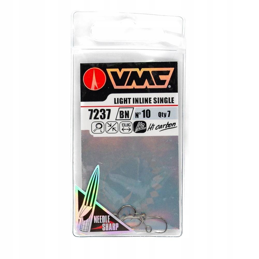 Hak wędkarski pojedynczy VMC #10 7szt 7237BN Typ haki
