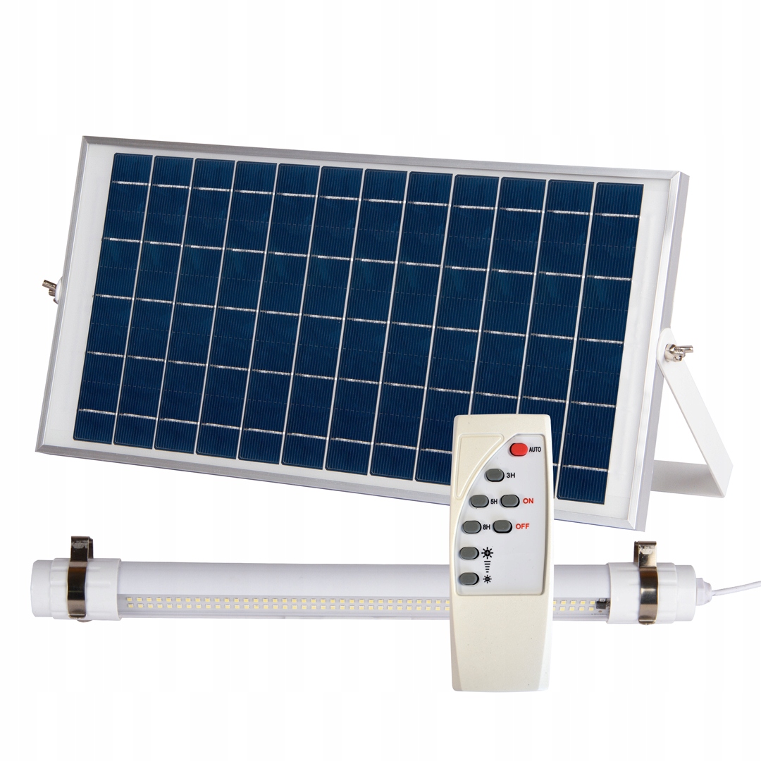 Solární Led žárovka 40 W s dálkovým ovládáním a senzorem IP65 Eko-light