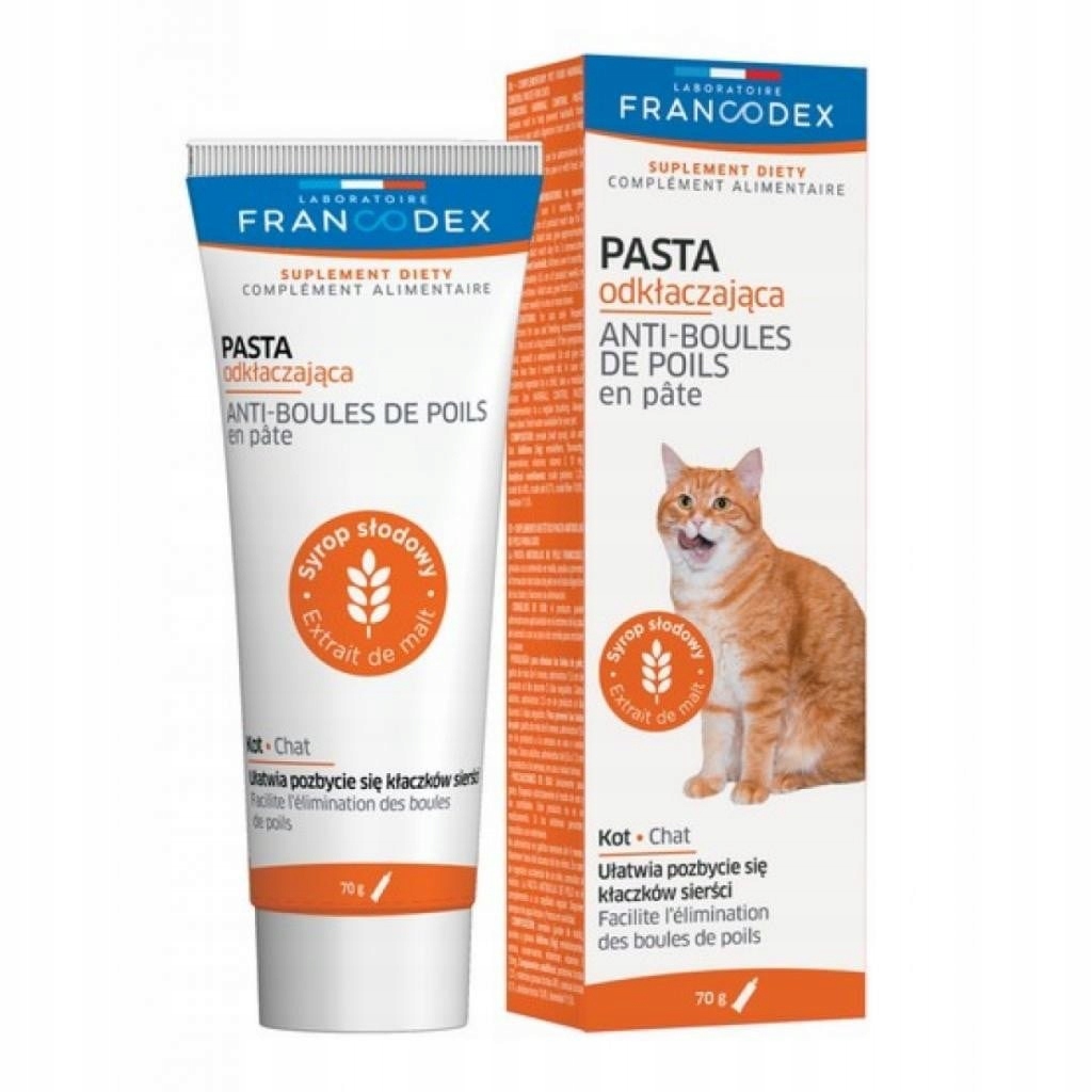 Levně Francodex – odpuzující pasta pro kočky podporující činnost střev 70 g