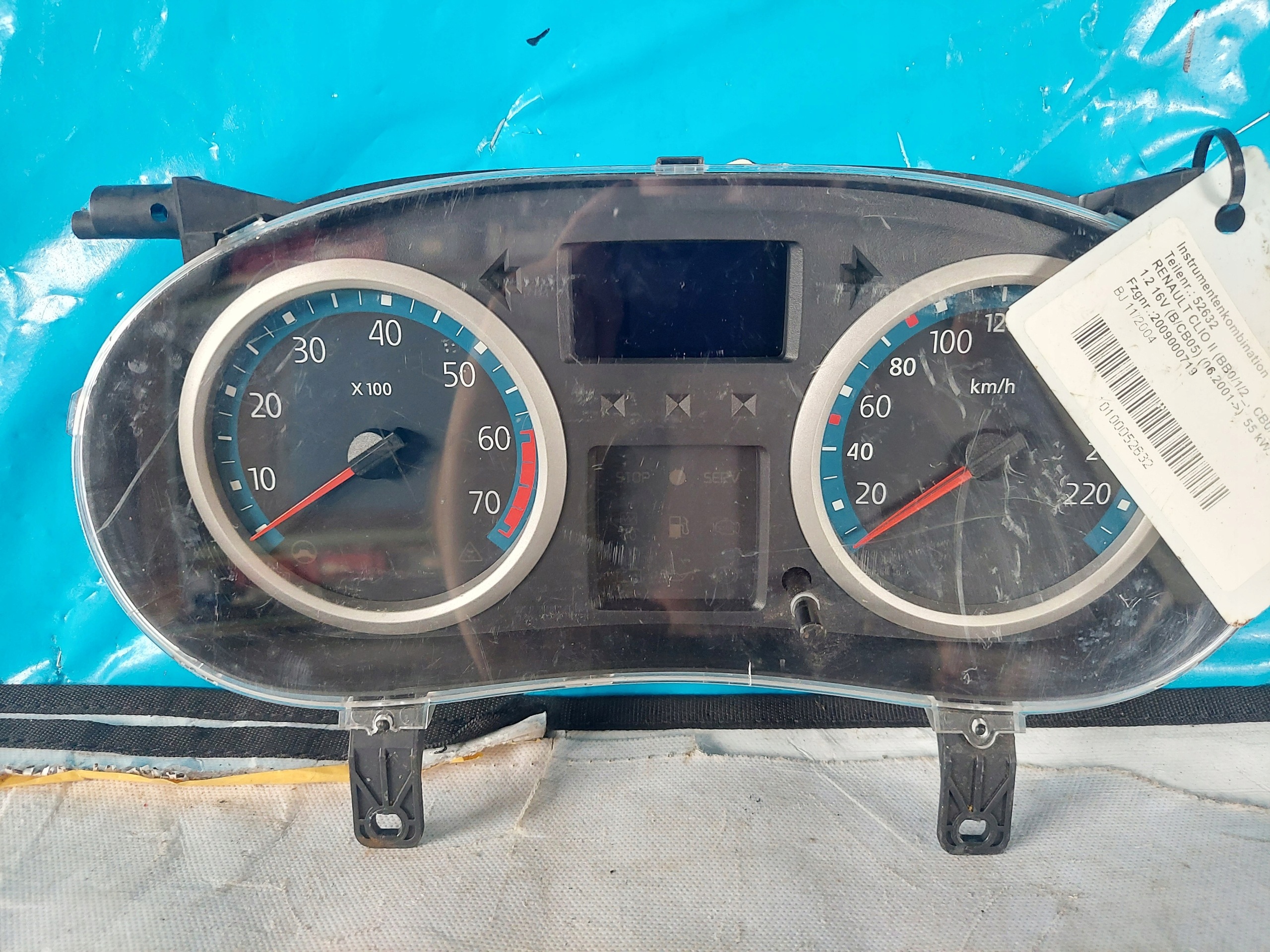 dials clock CLIO II 1.2 B P8200451342