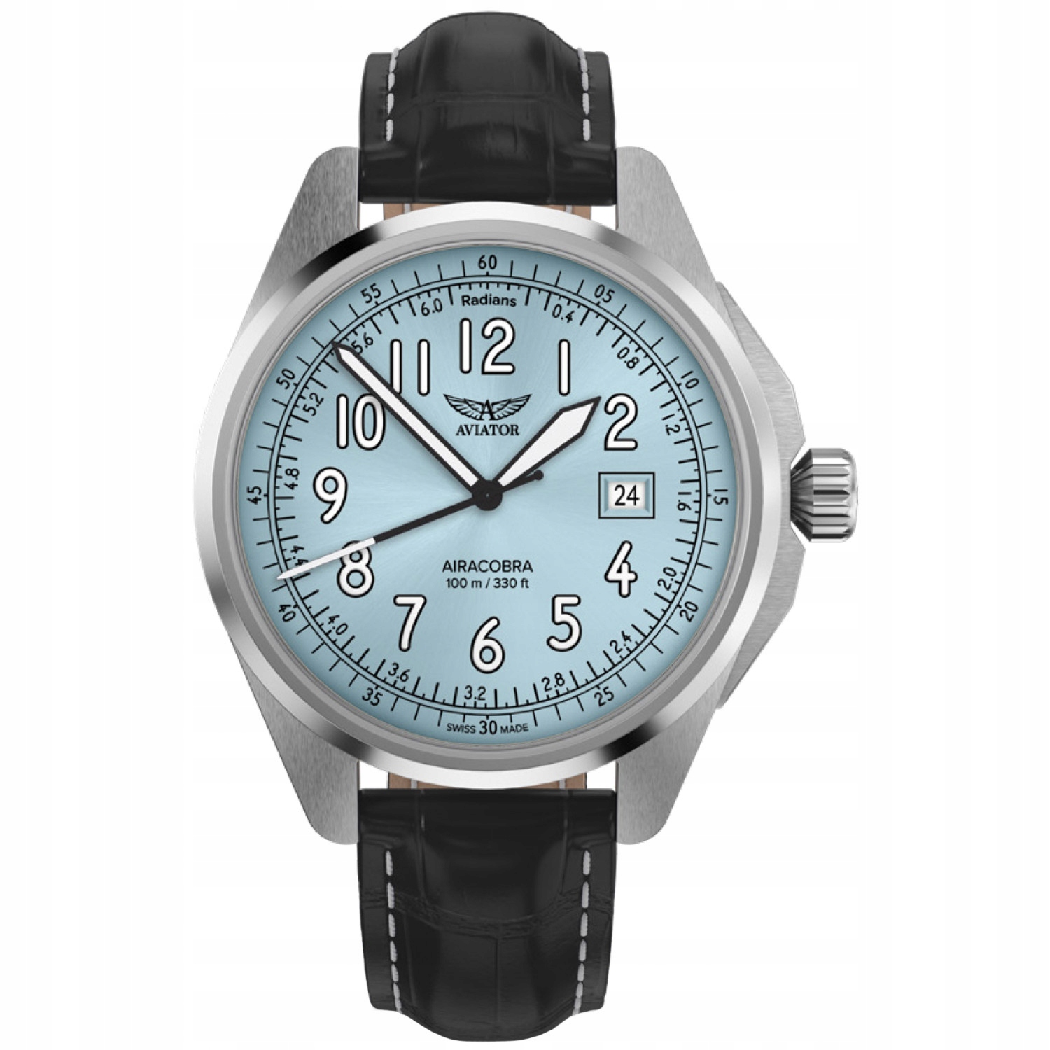 Pánské Hodinky Aviator V.1.38.0.328.4, černý řemínek