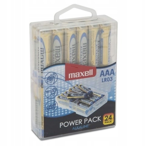 Maxell Bateria alkaliczna LR03, Value Box 24 szt.