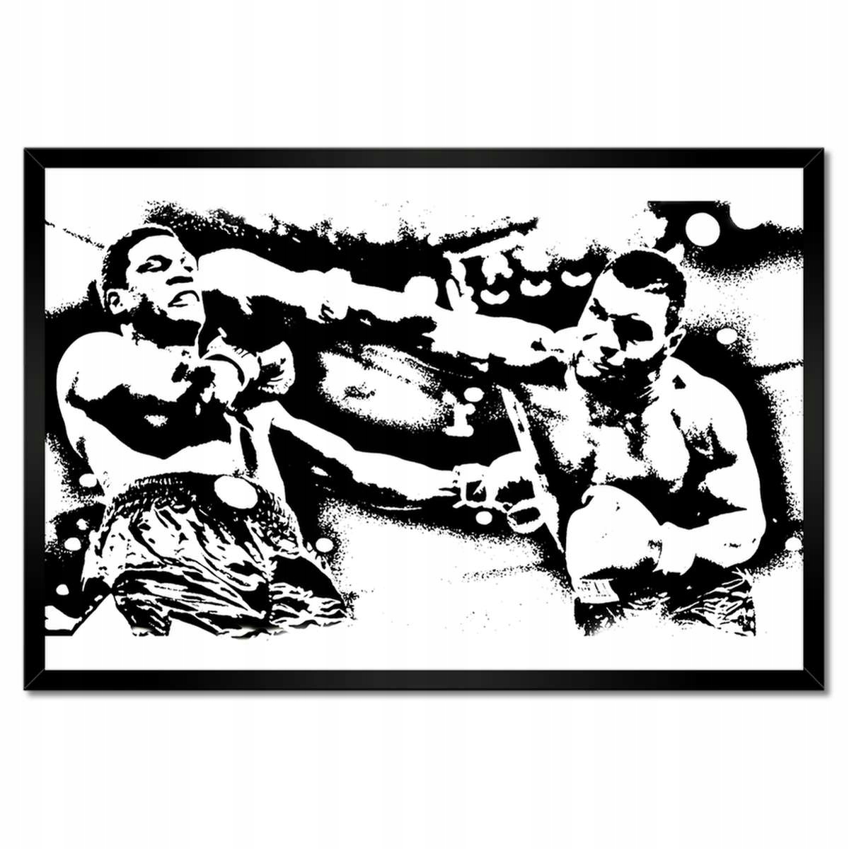 Plakáty v rámu 60x40 Mike Tyson Box Boj