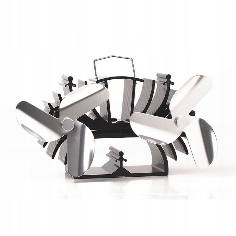 Ventilátor na krbové kachle 2 vrtule s 3 čepeľami Nikel 636N