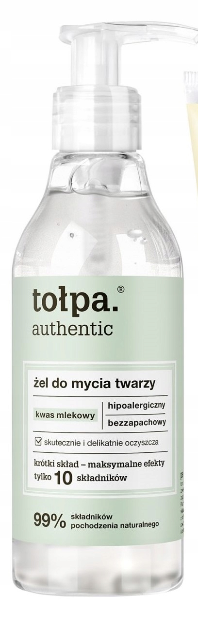 Tołpa authentic żel do mycia twarzy z kwasem mlekowym