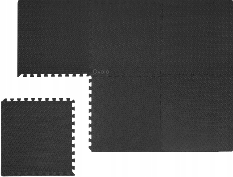 Ochronna Mata Gumowa Podłoga Puzzle 60x60 Na Siłownię Pod Sprzęt 6 Sztuk