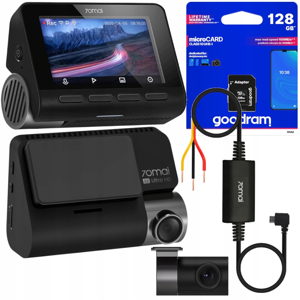 

70MAI A800S 4K Gps +tryb Parkingowy RC06 128GB