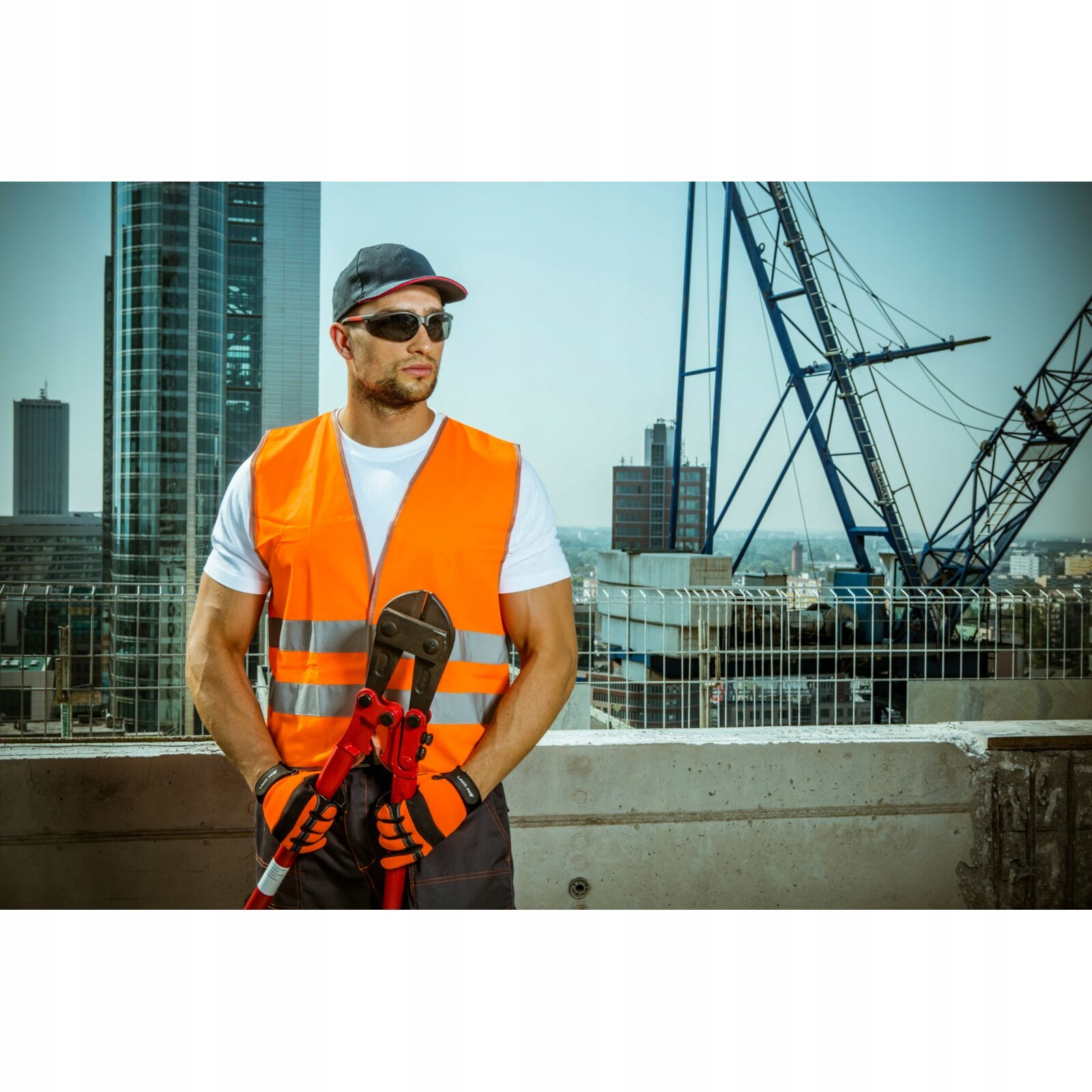 LAHTI PRO KAMIZELKA OSTRZEGAWCZA POMARAŃCZOWA, "S" Kod producenta LPKO2S