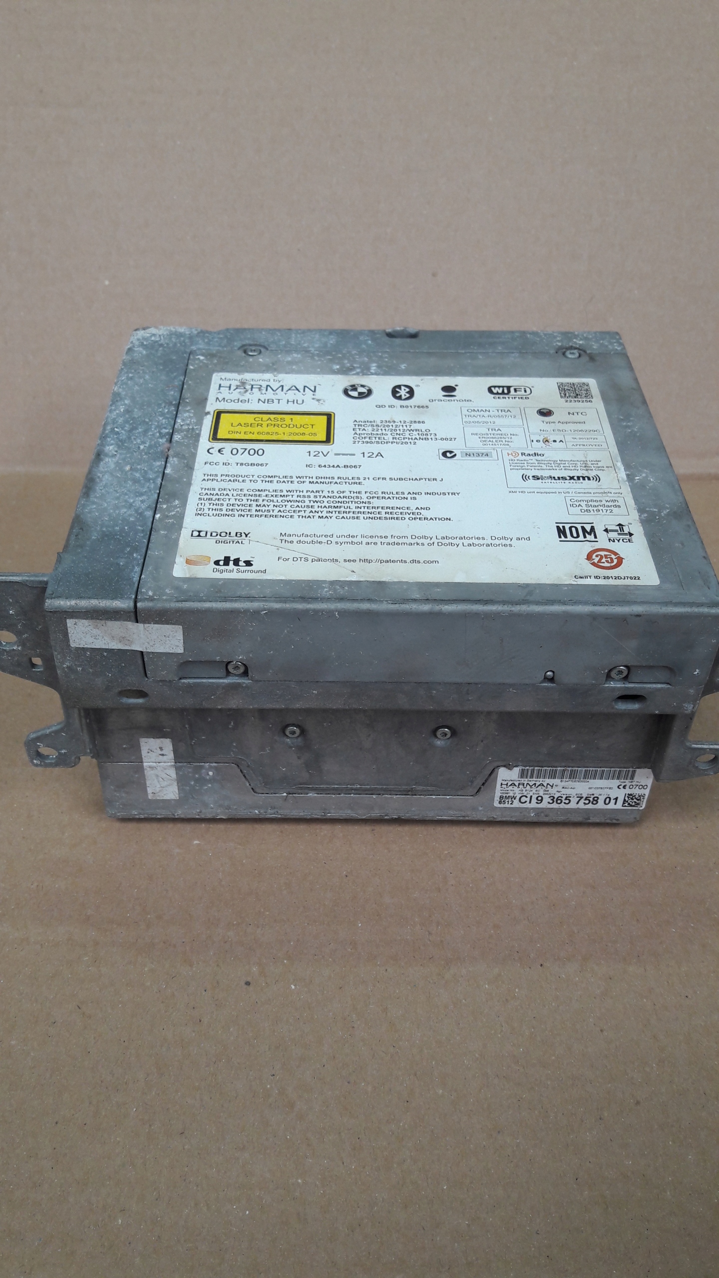 BMW E60 радио harman BT WIFI NBT HU 9327152