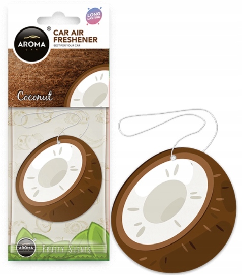 

Zapach samochodowy Coconut Aroma zawieszka Kokos