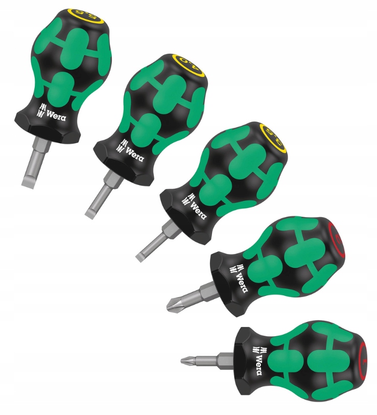 

Wera Wkrętaki krótkie śrubokręty Stubby zestaw 5x