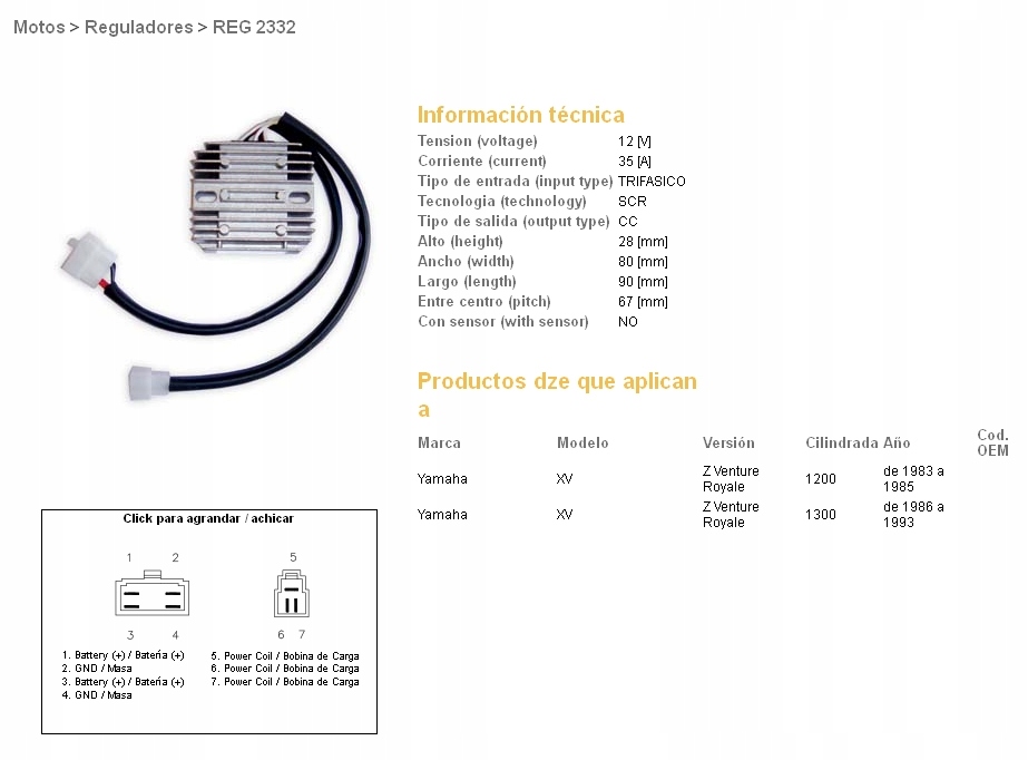 Dze Regulátor Napätia Yamaha XVZ1200/1300 S Venture Royate 83-93 ()