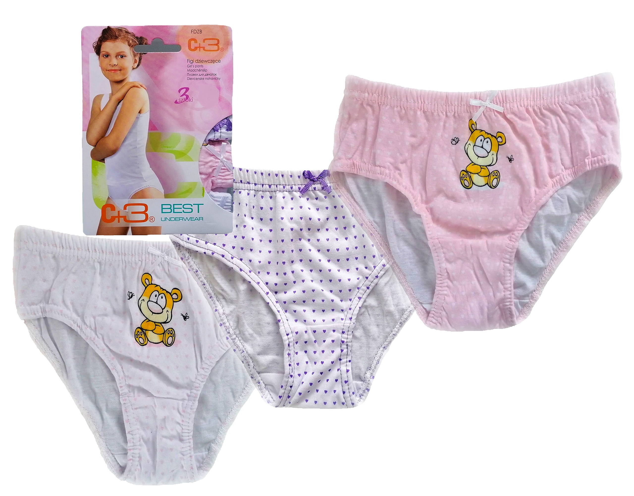 

Majtki Dziecięce Dziewczęce 3PAK XL rozm. 134/140