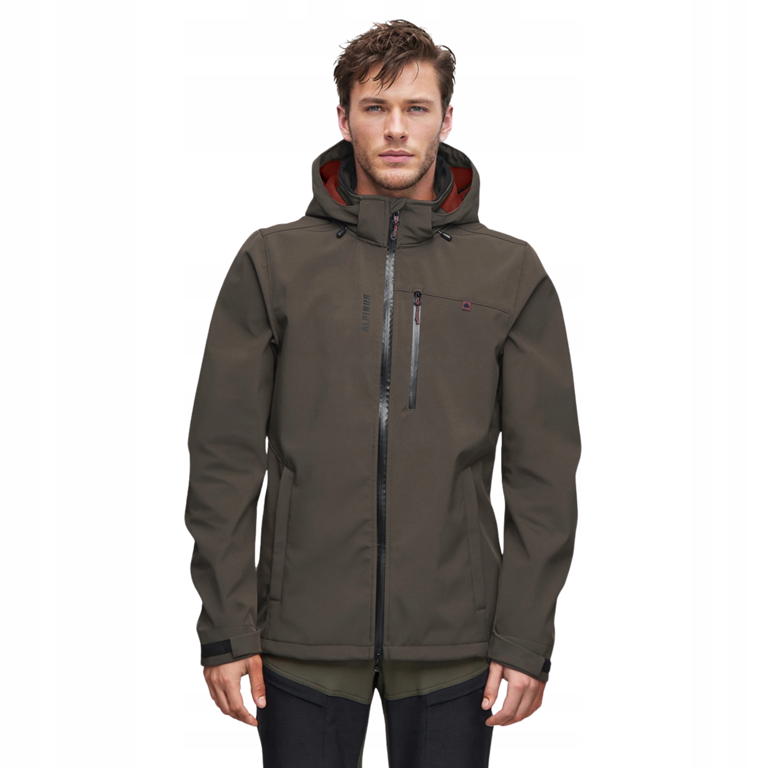Kurtka Softshell Alpinus Zimowa Męska Na Deszcz Z Membraną 10.000 Storm M