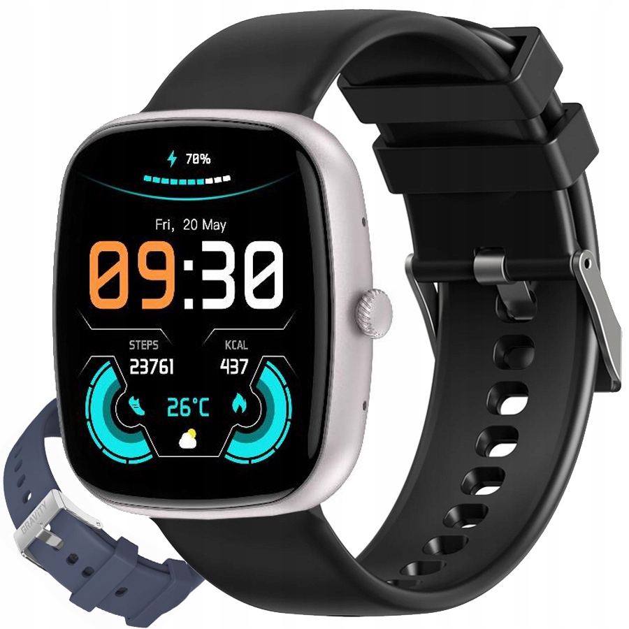 Chytré Hodinky Gravity GT18-6 černé