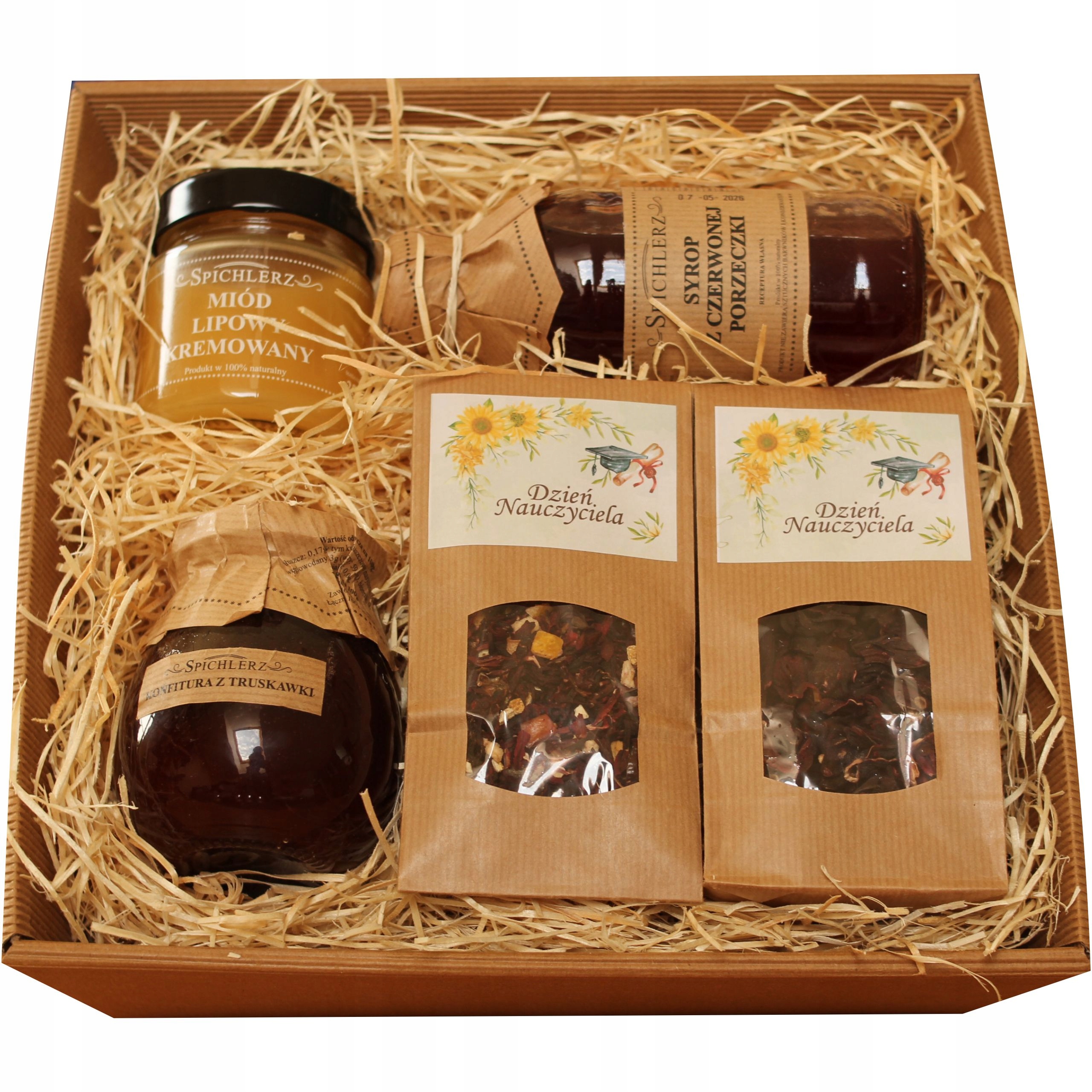 Kosz Prezentowy Dla Nauczyciela na Dzień Nauczyciela Podziękowanie