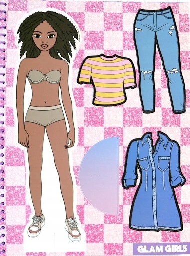 KOLOROWANKA MODA MODELKI DRESS UP + NAKLEJKI EAN (GTIN) 4010070631727