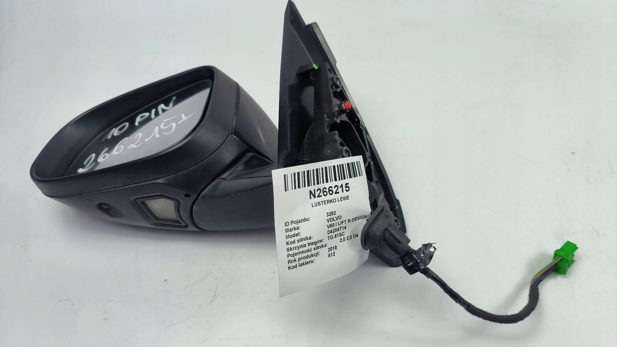 mirror left PIN 10 VOLVO V60 and LIFT R-design