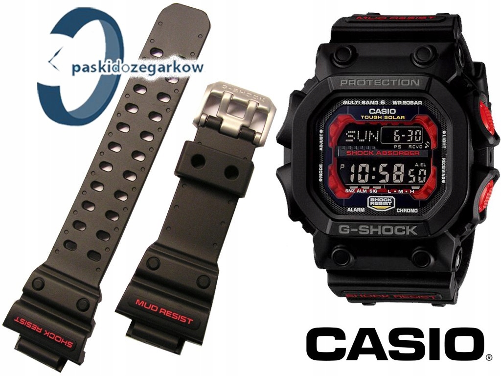 Černý Pásek Pro Casio GX-56 GX-56-1A GWX-56 GWX-56-1A, originální