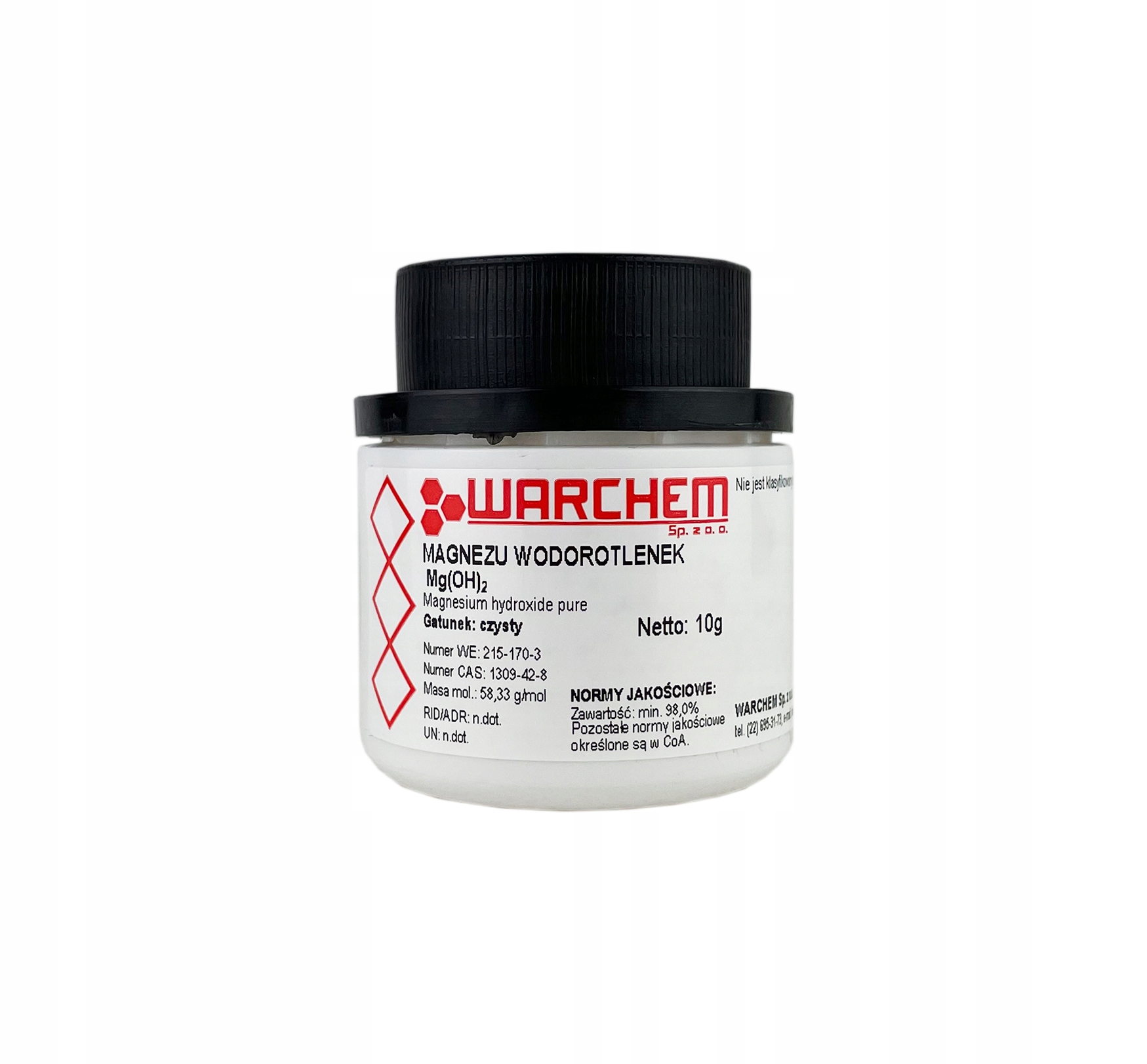 

Wodorotlenek Magnezu czysty 10g