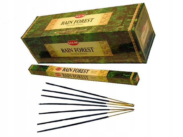 

Kadzidła Indyjskie kadzidełka Rain Forest 8szt