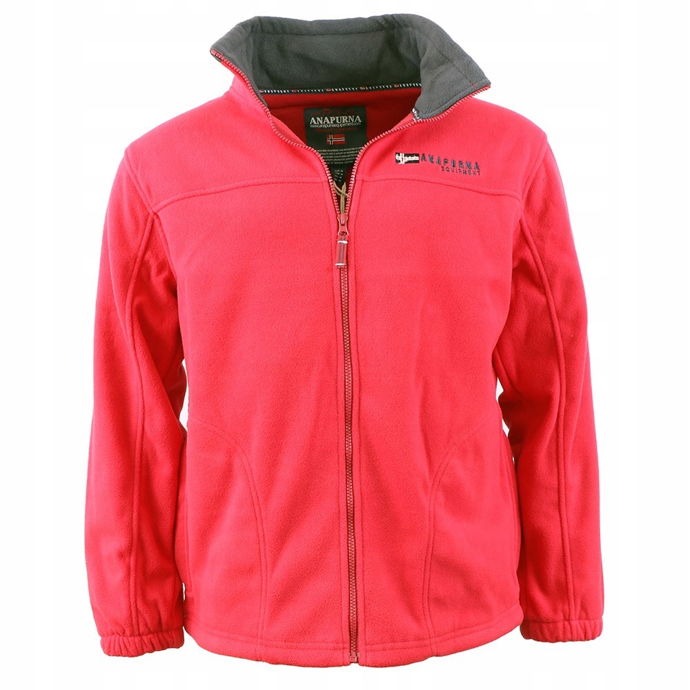 Anapurna mikina pánská Uranium Men 224 fleece kapuce v límci M červená