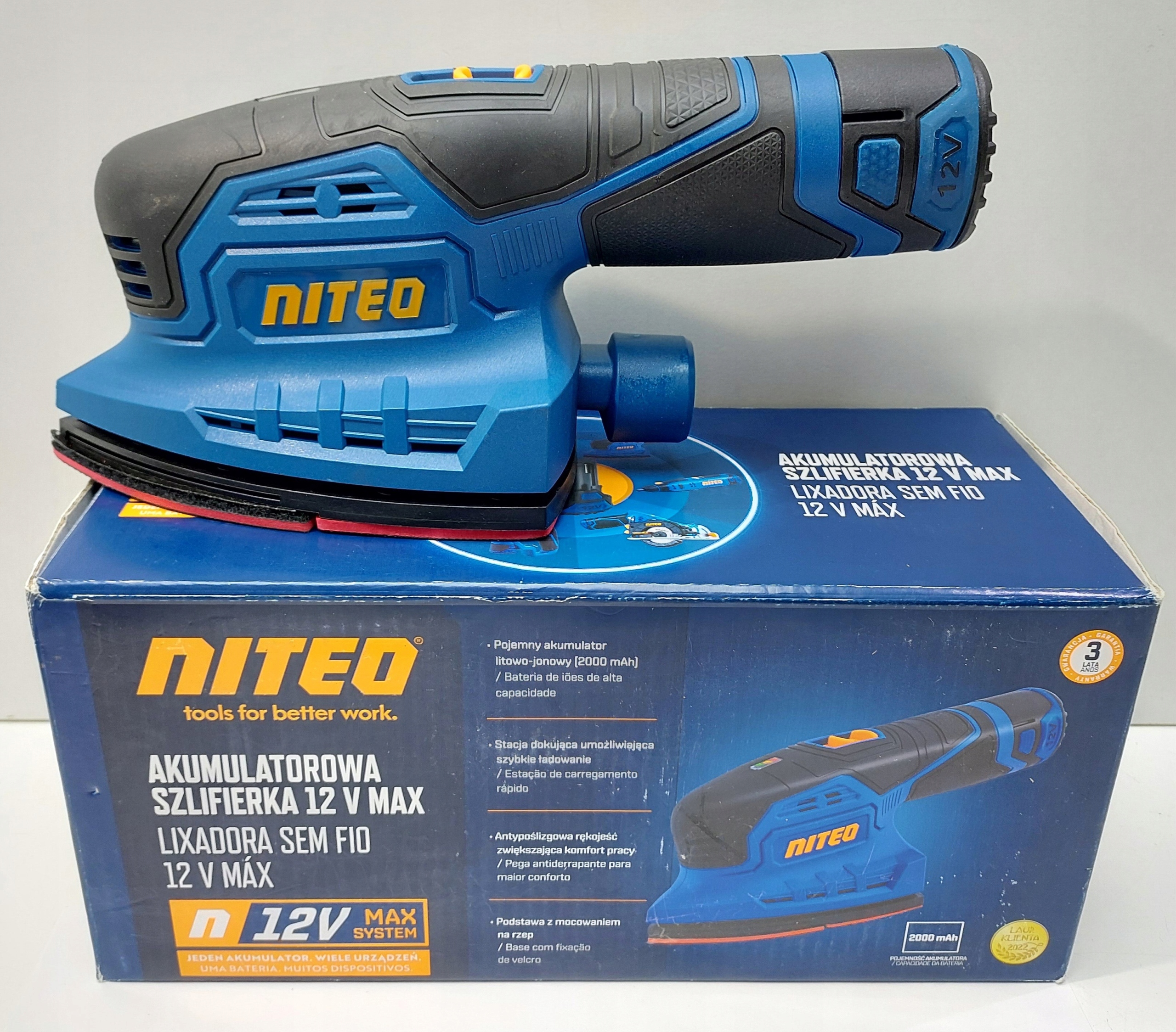 NITEO SZLIFIERKA AKUMULATOROWA 12V MAX Marka Niteo