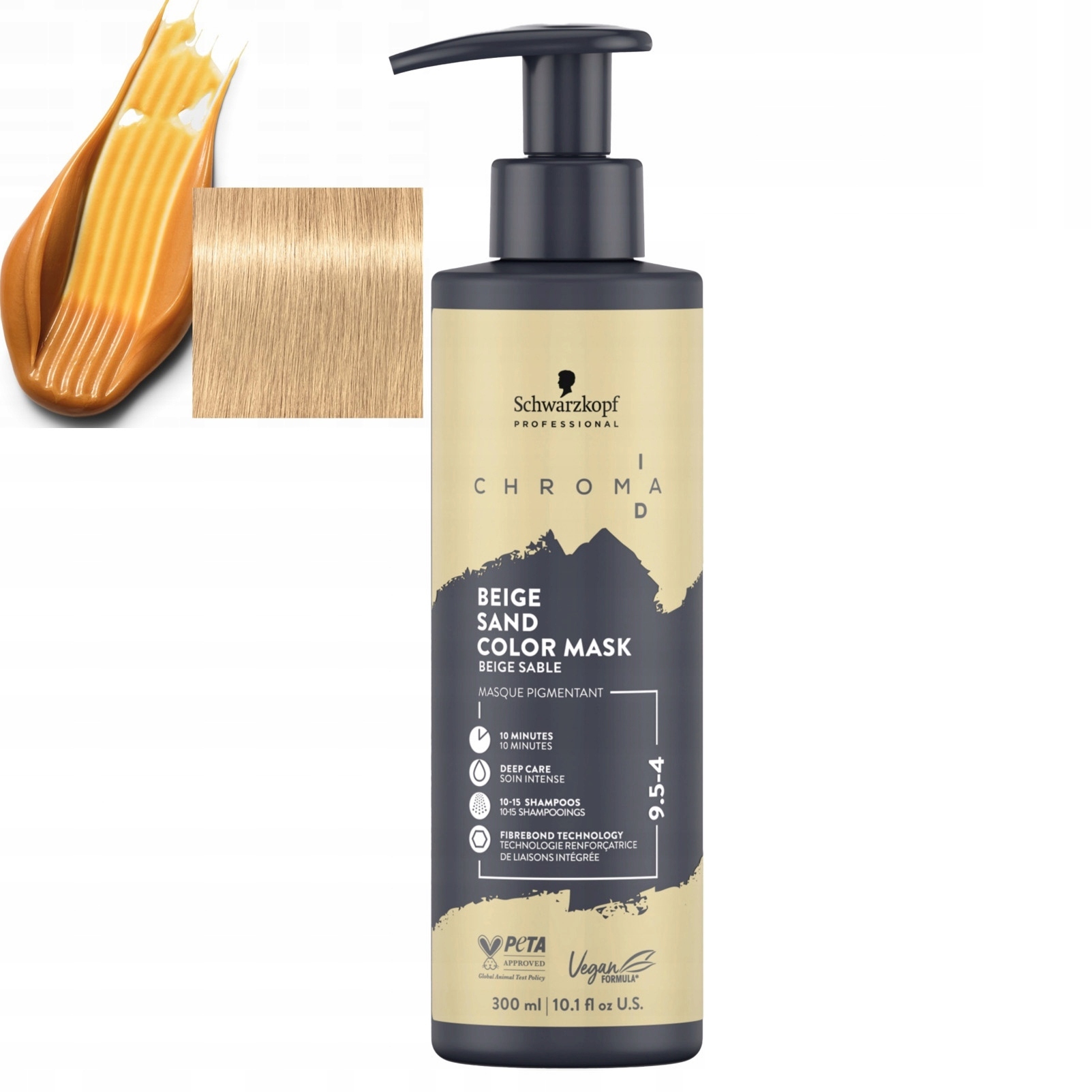 Chroma ID Barvicí maska na vlasy 9,5-4 Béžová 300 ml