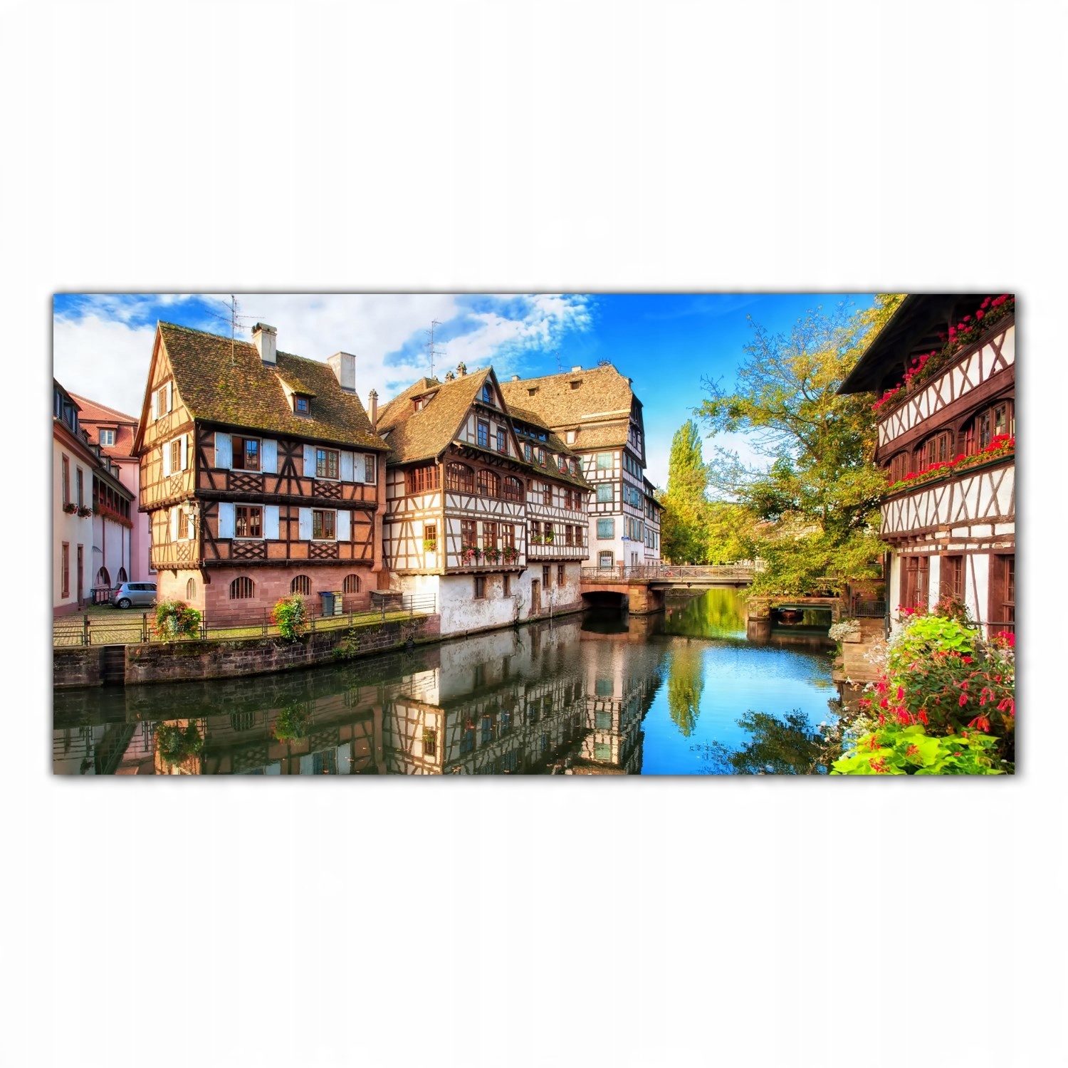 

Hartowany Obraz Szklany Domy Francja Miasto 120x60
