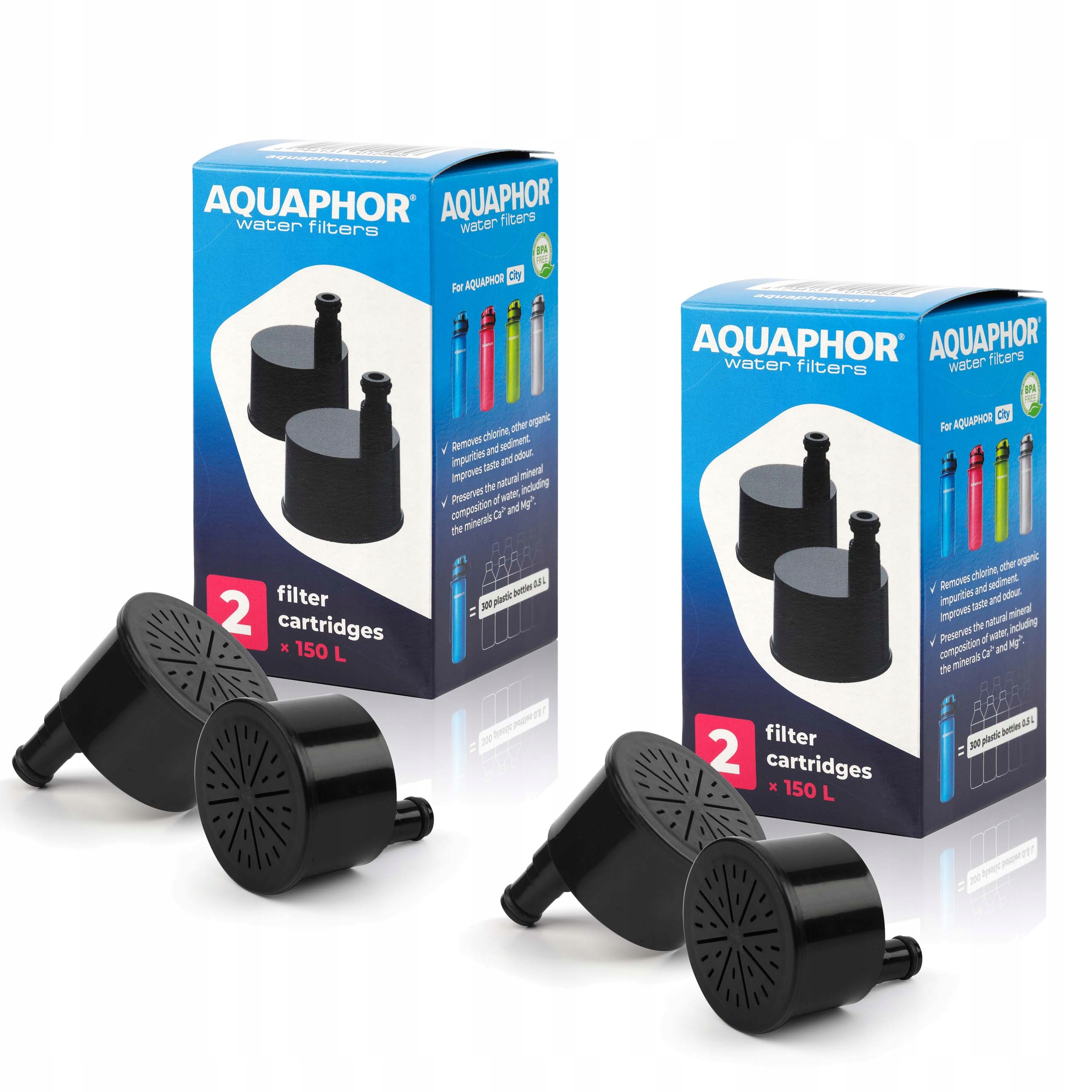 

Wkład Filtrujący Do Butelki Aquaphor City 2 Szt