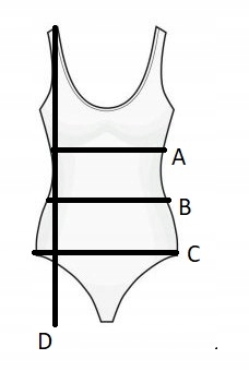 STRÓJ KĄPIELOWY JEDNOCZĘŚCIOWY liście XL Rozmiar XL