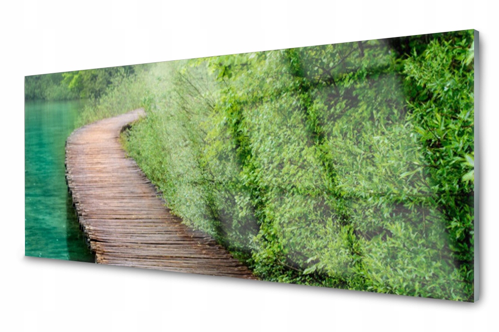 

Panel szklany do kuchni Dekor Most Drzewa 125x50