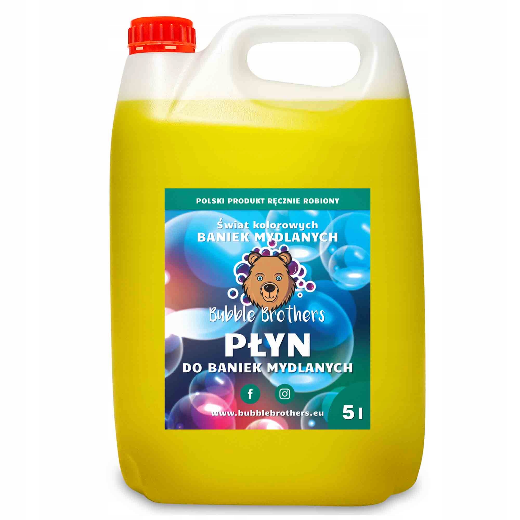 

Płyn do Wielkich Baniek Mydlanych 5 Litrów Bańki
