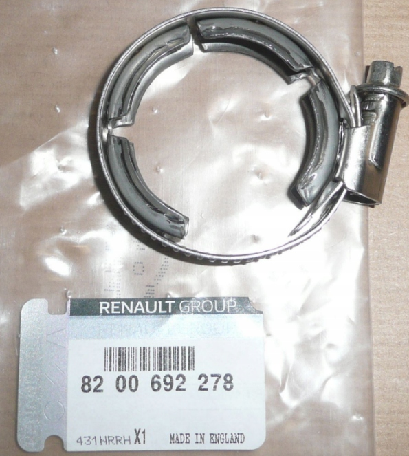 OBEJMA PRZEWODU EGR RENAULT 1.5 DCI SKRĘCANA Producent części Renault OE