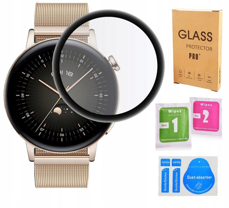 

Szkło Hybrydowe Full 3D Do Huawei Watch Gt 3 42MM