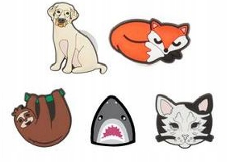 

Crocs Jibbitz 5 Pack przypinki Zwierzęta Kot Pies