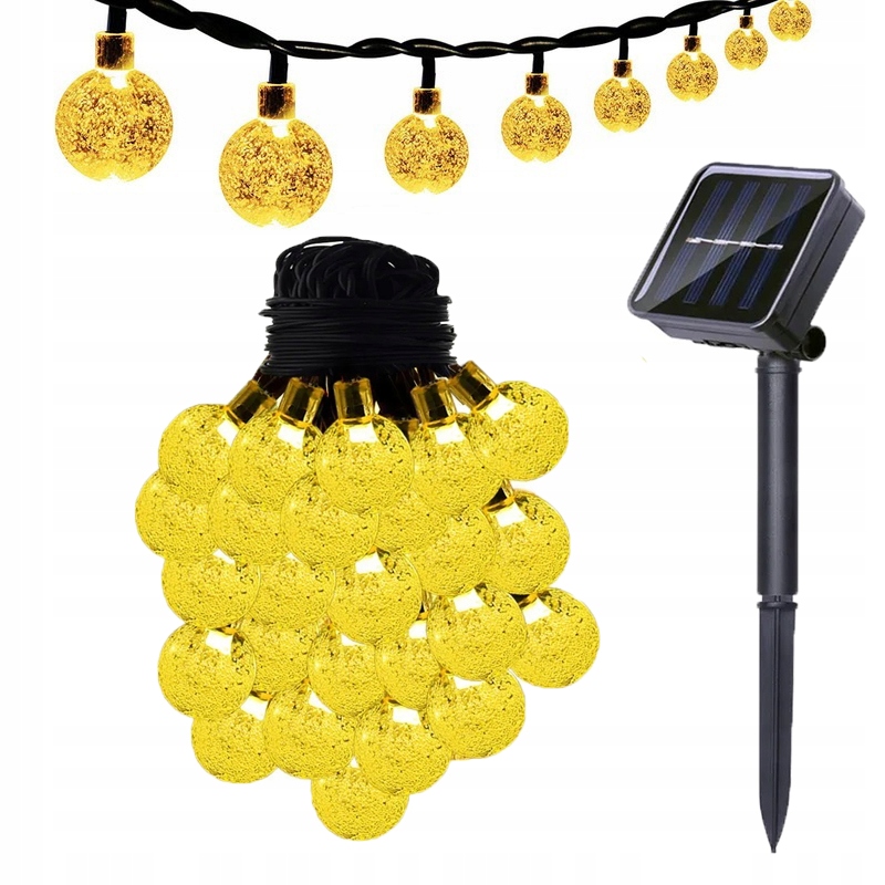 

Girlanda Solarna Lampki Ogrodowe Żarówki