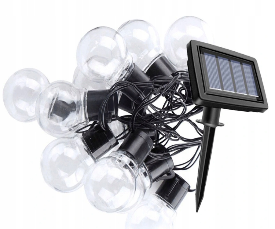 

Girlanda Solarna Led Ogrodowa 20 żarówek Led IP65