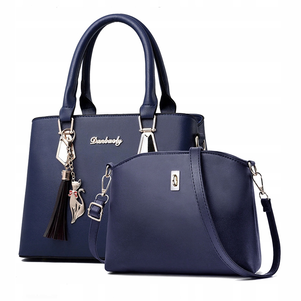 SKÓRZANA TOREBKA KLASYCZNA ZESTAW 2w1 - KOLORY Koanni Marka bez marki