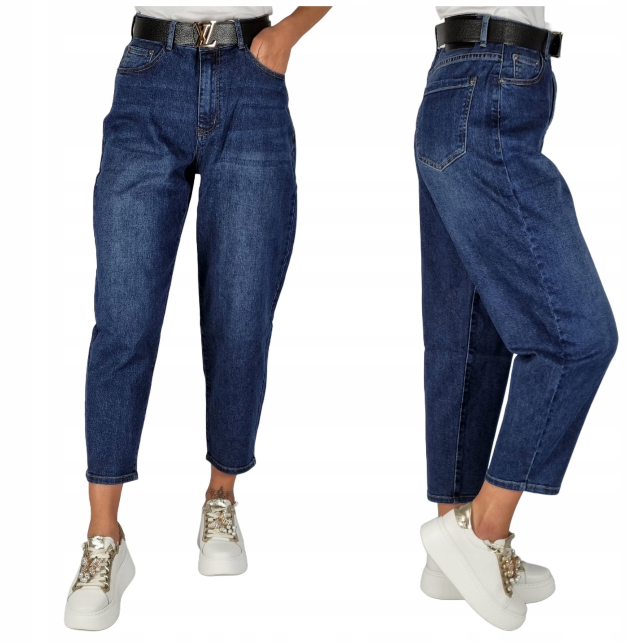 Spodnie Jeansowe Balloon Fit 7/8 Verden Jeans Rozmiar L