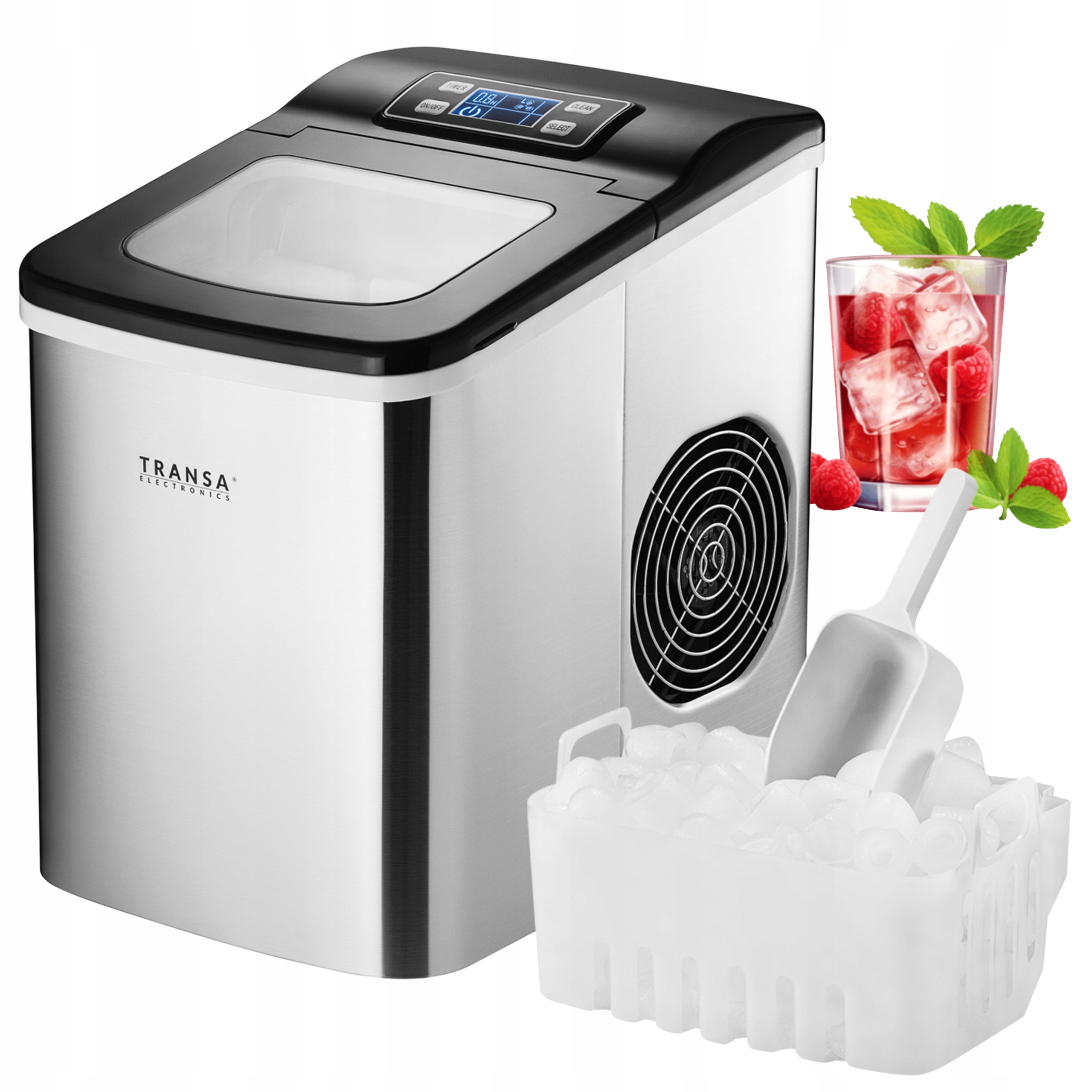 Výrobník ledu Icely Automatický stroj na kostky 12 kg/24 h 120 W