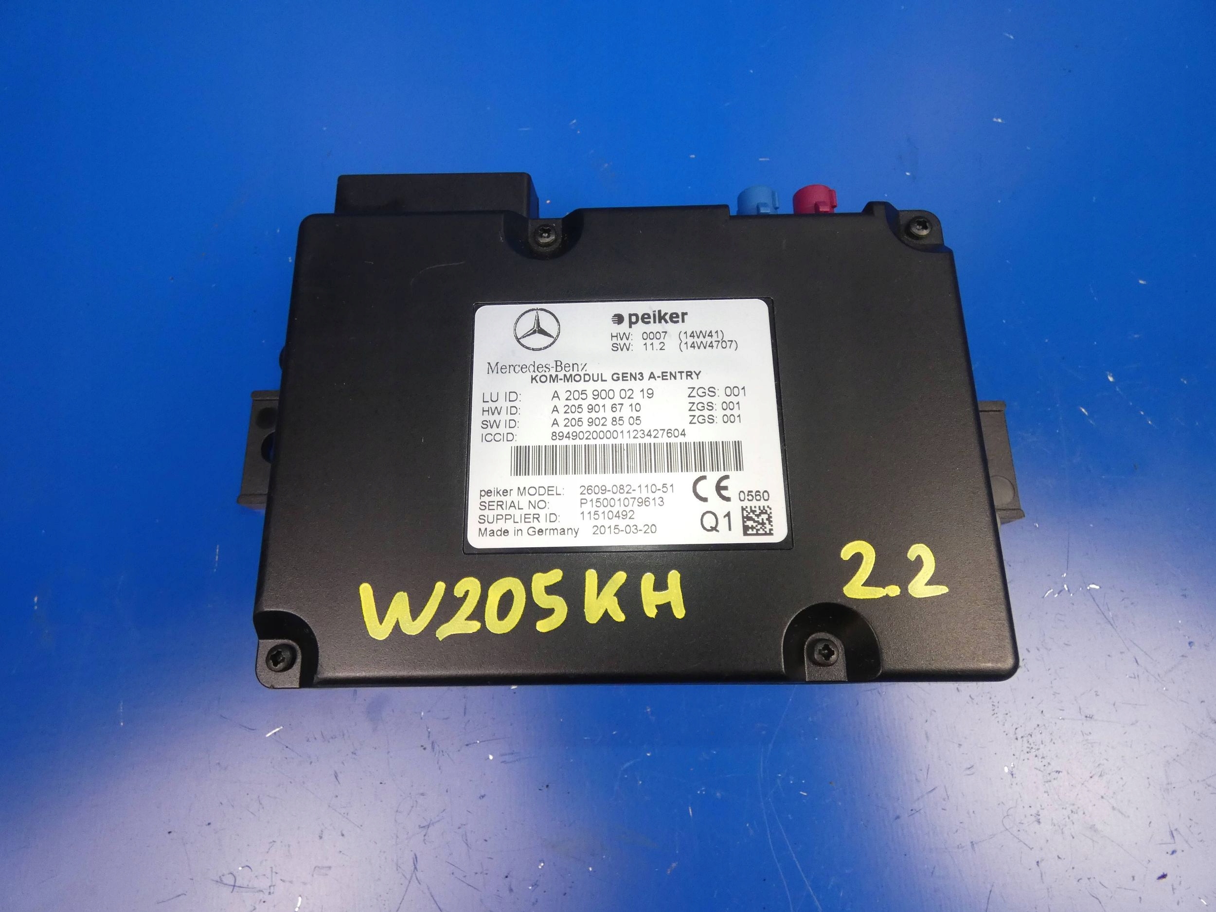 MERCEDES C KLASA W205 GLC W253 module control unit TELEMATIC BLUETOOTH