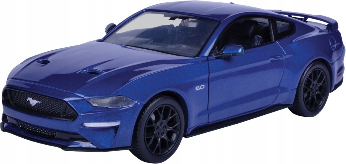 Ford Mustang Gt 5.0 2018 model 1:24 Motormax 79352 modrý